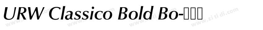 URW Classico Bold Bo字体转换